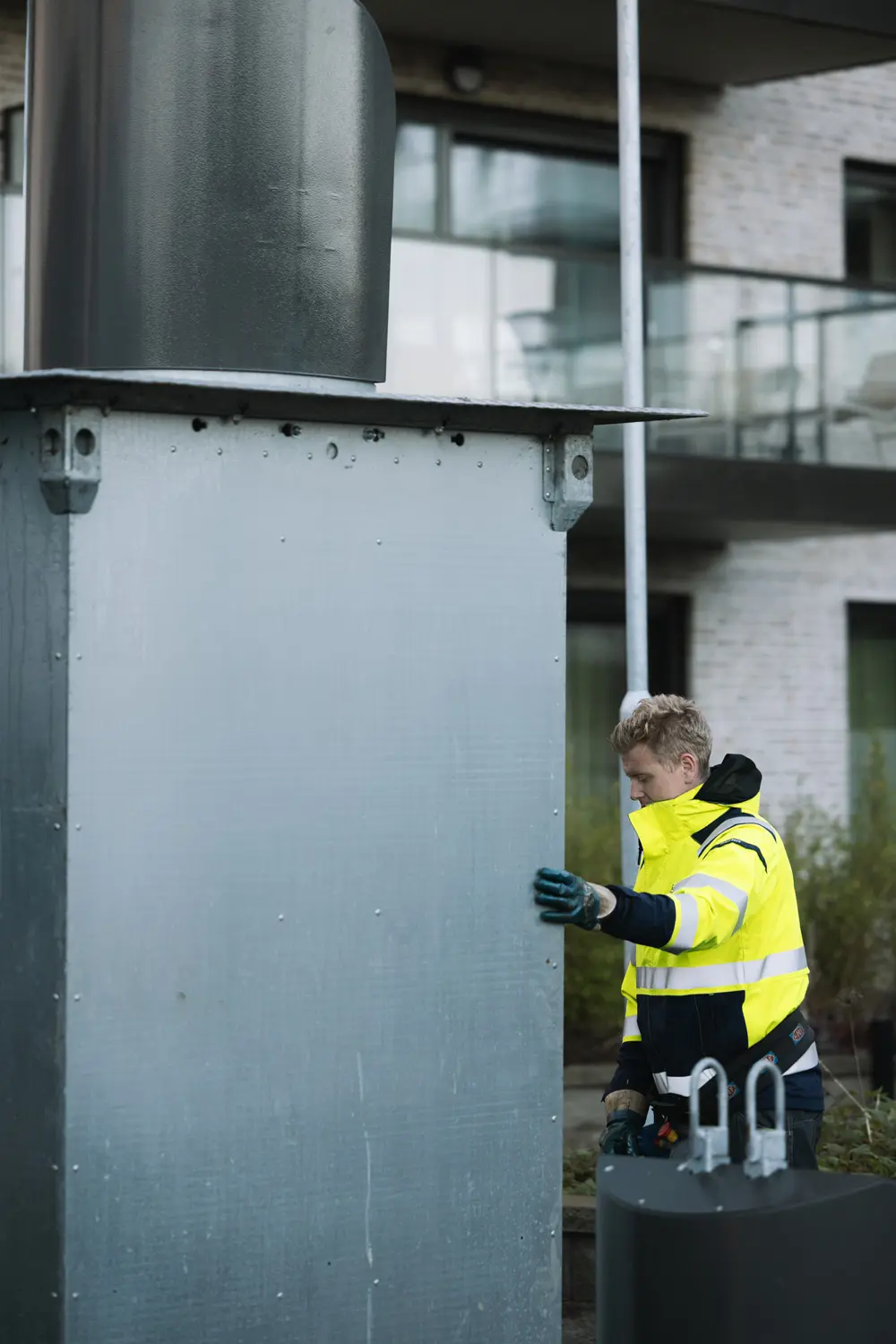 Maskiner på Lessebo Åkericentral.