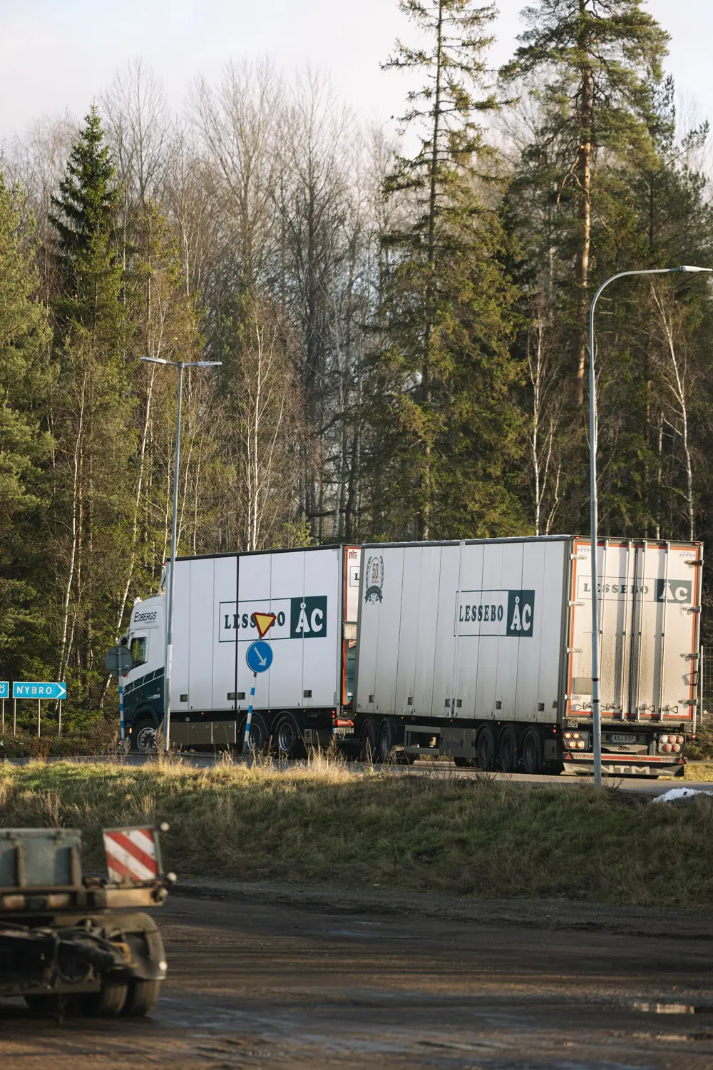 Maskiner på Lessebo Åkericentral.