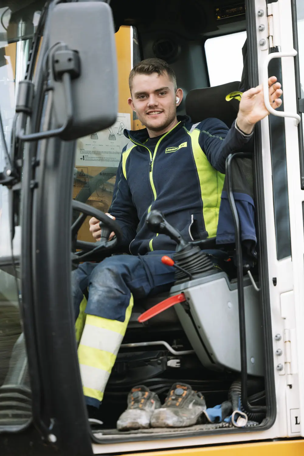 Parkerat lastbilsflak.